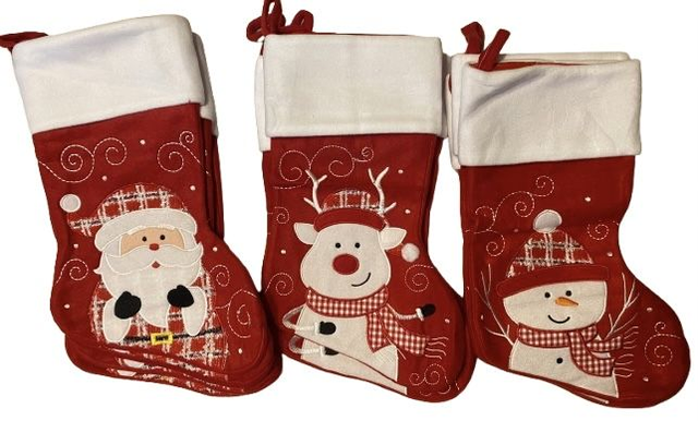 Chaussettes de Noël rouge